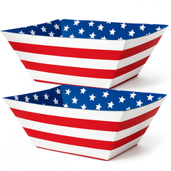 Patriotic Large Paper Bowls - 3 Pack