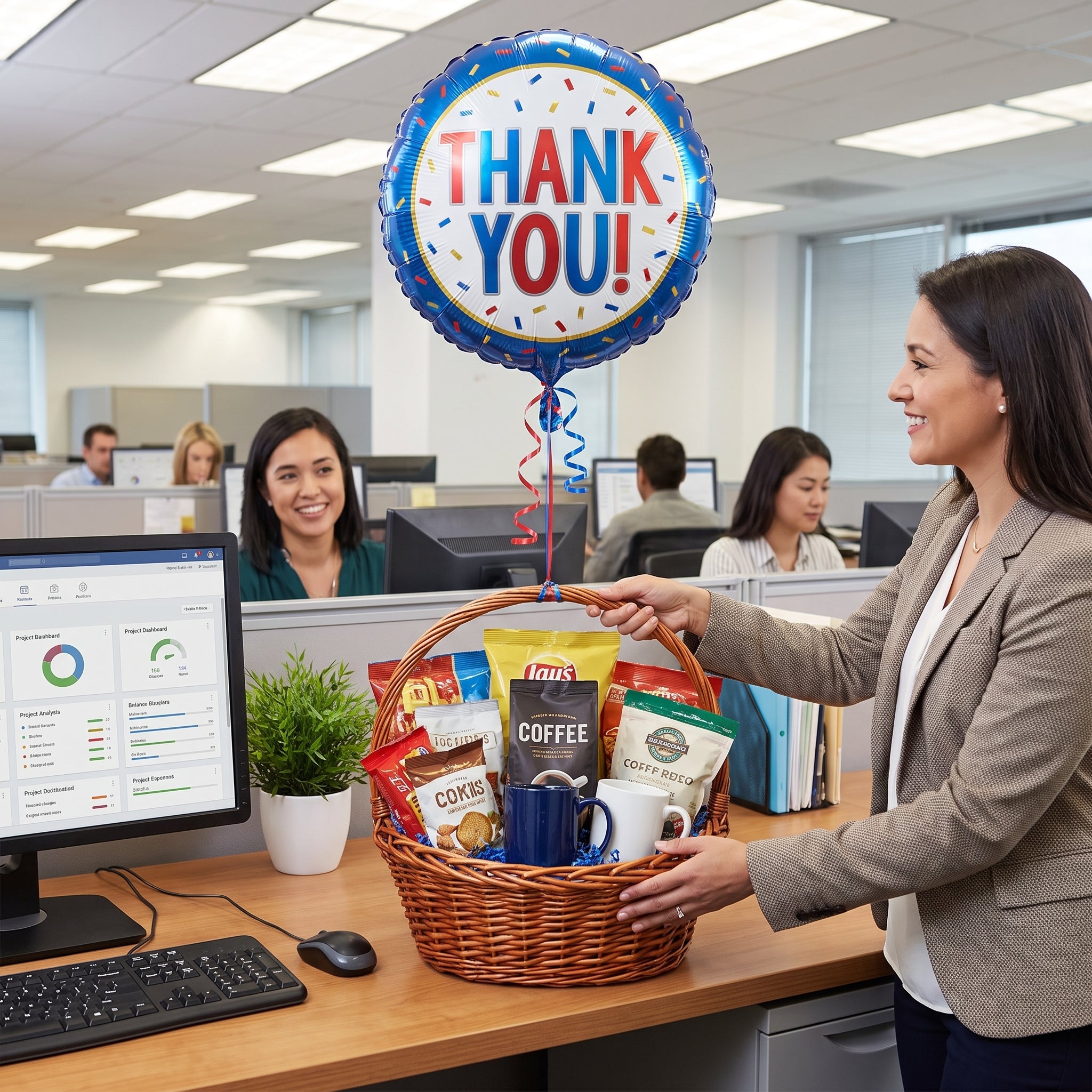 Colorful "Thank You" 18-Inch Foil Balloon