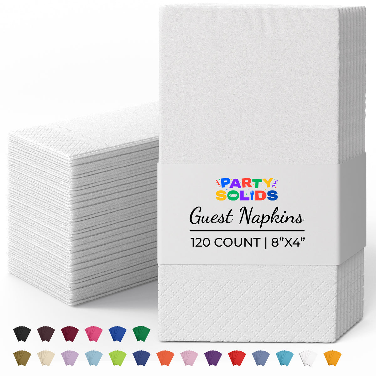 White Guest Towel Napkins | 120 Count