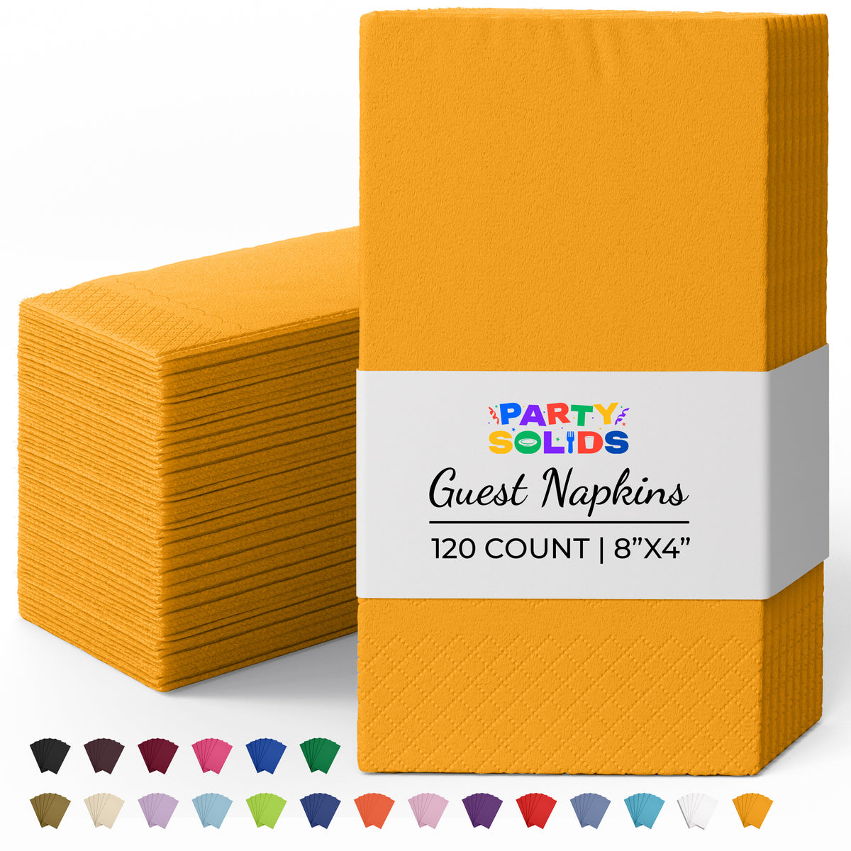 Yellow Guest Towel Napkins | 120 Count