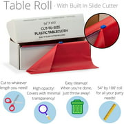 Class 101 -54 In. x 100 Ft. Cut To Size Table Roll | Red