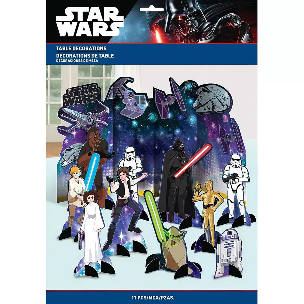 PMA - Star Wars Galaxy of Adventures Table Decorating Kit - 11 Piece Set