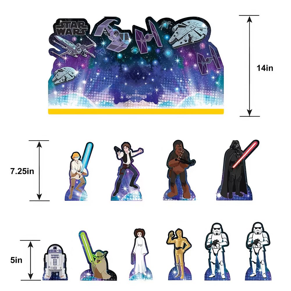 PMA - Star Wars Galaxy of Adventures Table Decorating Kit - 11 Piece Set