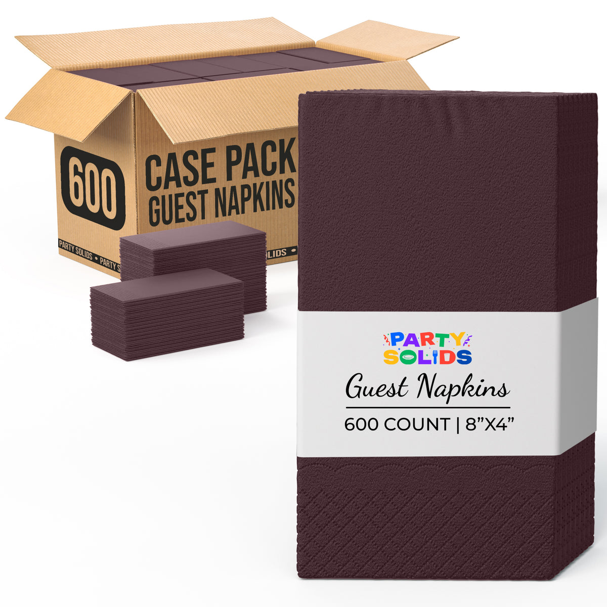 Brown Guest Towel Napkins | 600 Count