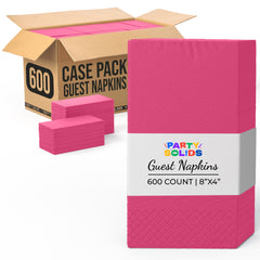 Cerise Guest Towel Napkins | 600 Count