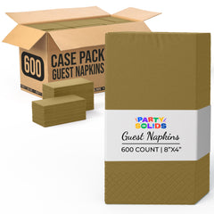 Gold Guest Towel Napkins | 600 Count