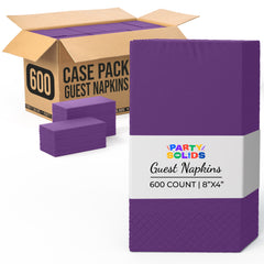 Purple Guest Towel Napkins | 600 Count