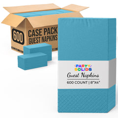 Turquoise Guest Towel Napkins | 600 Count