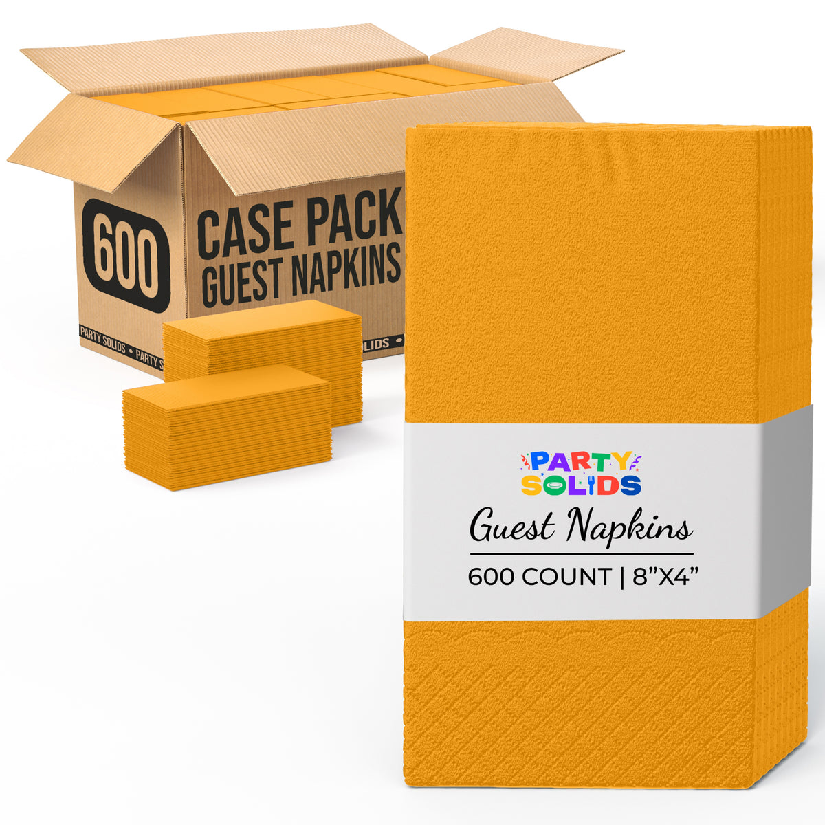 Yellow Guest Towel Napkins | 600 Count