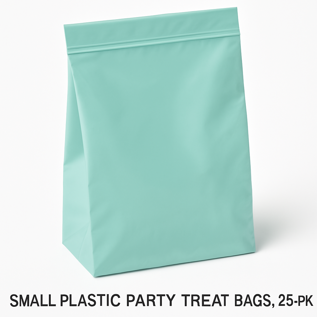 Robins Egg Blue Small Party Treat Bags - 25 Pack