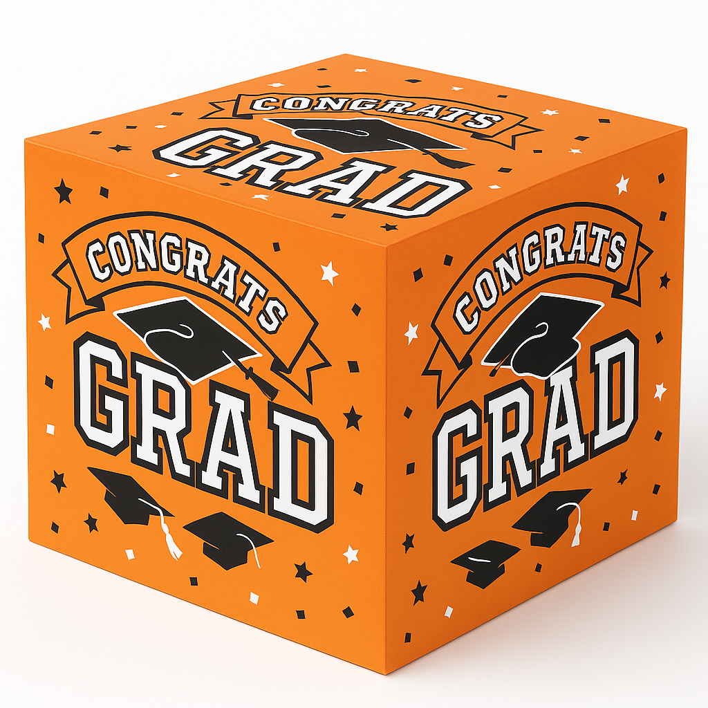 Orange Graduation Cardholder Box
