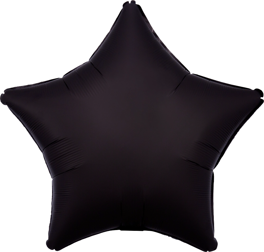 Luxurious Satin Black Mylar Balloon - 18 Inch