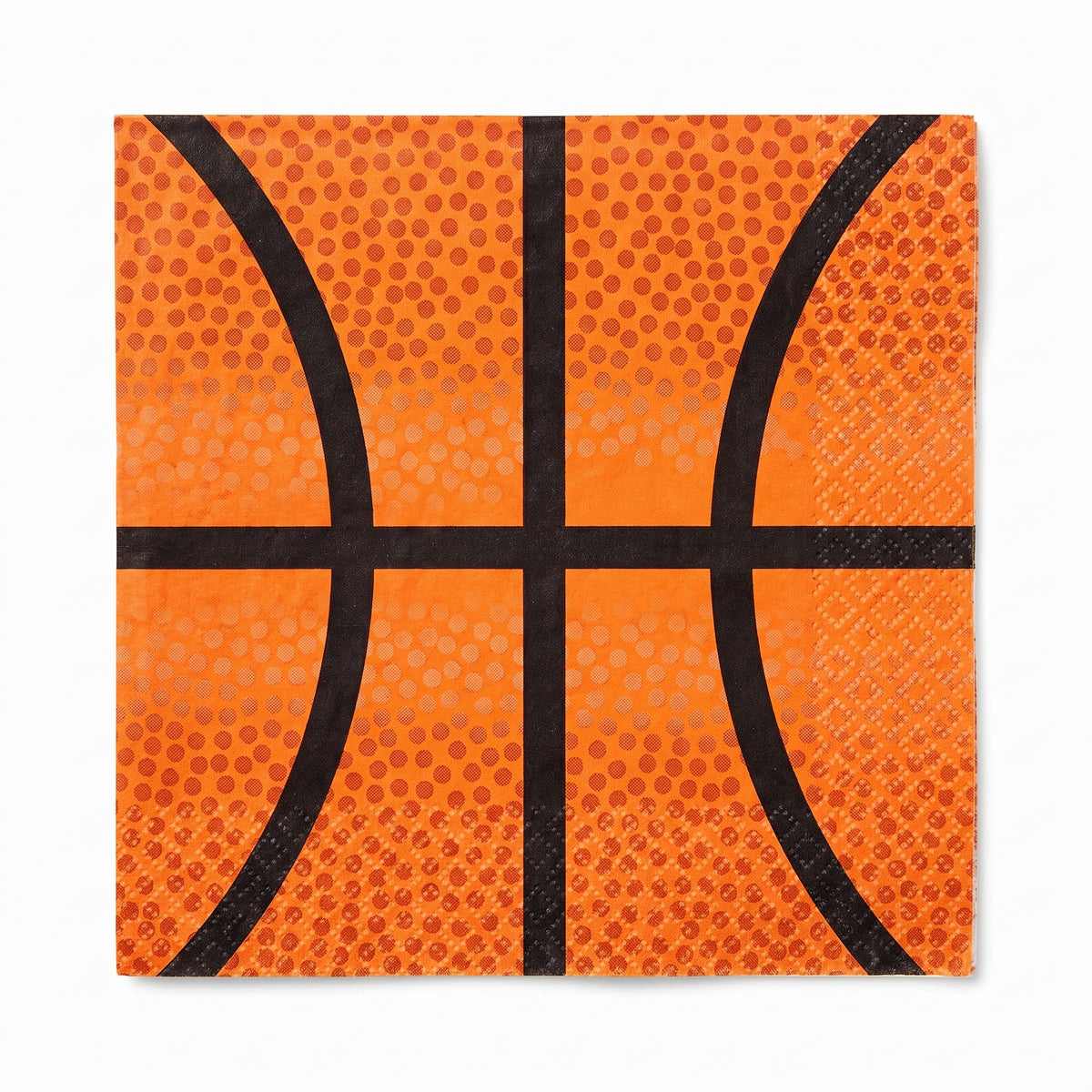 Slam Dunk Basketball Beverage Napkins - 5 In. X 5 In.