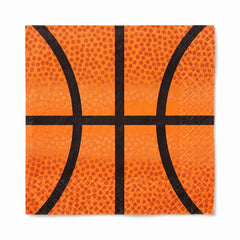Slam Dunk Basketball Beverage Napkins - 5 In. X 5 In.