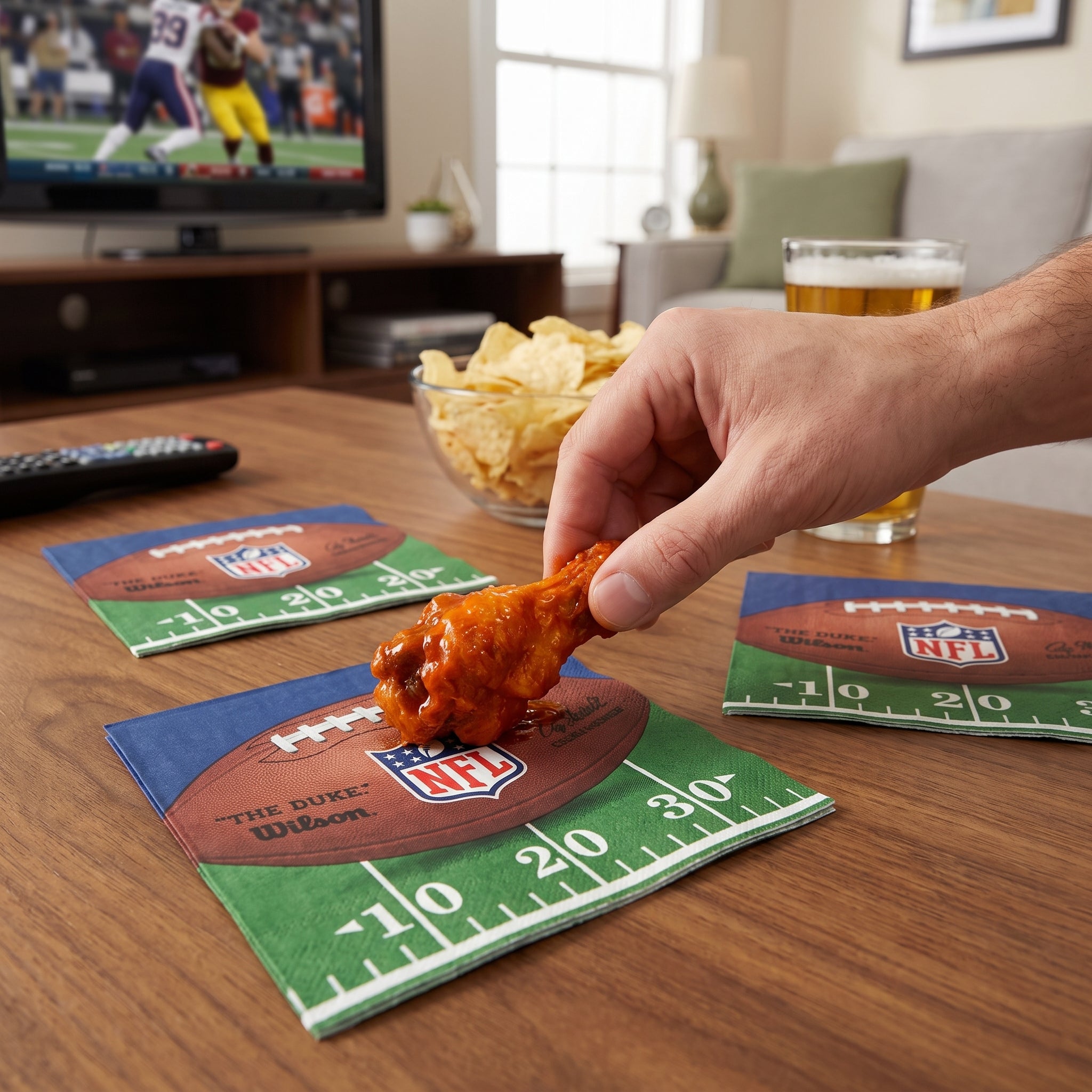 NFL Drive 2-Ply Luncheon Napkins - 6.5 In. x 6.5 In.