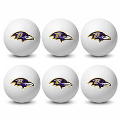 Baltimore Ravens Ping Pong Balls 6-Pack