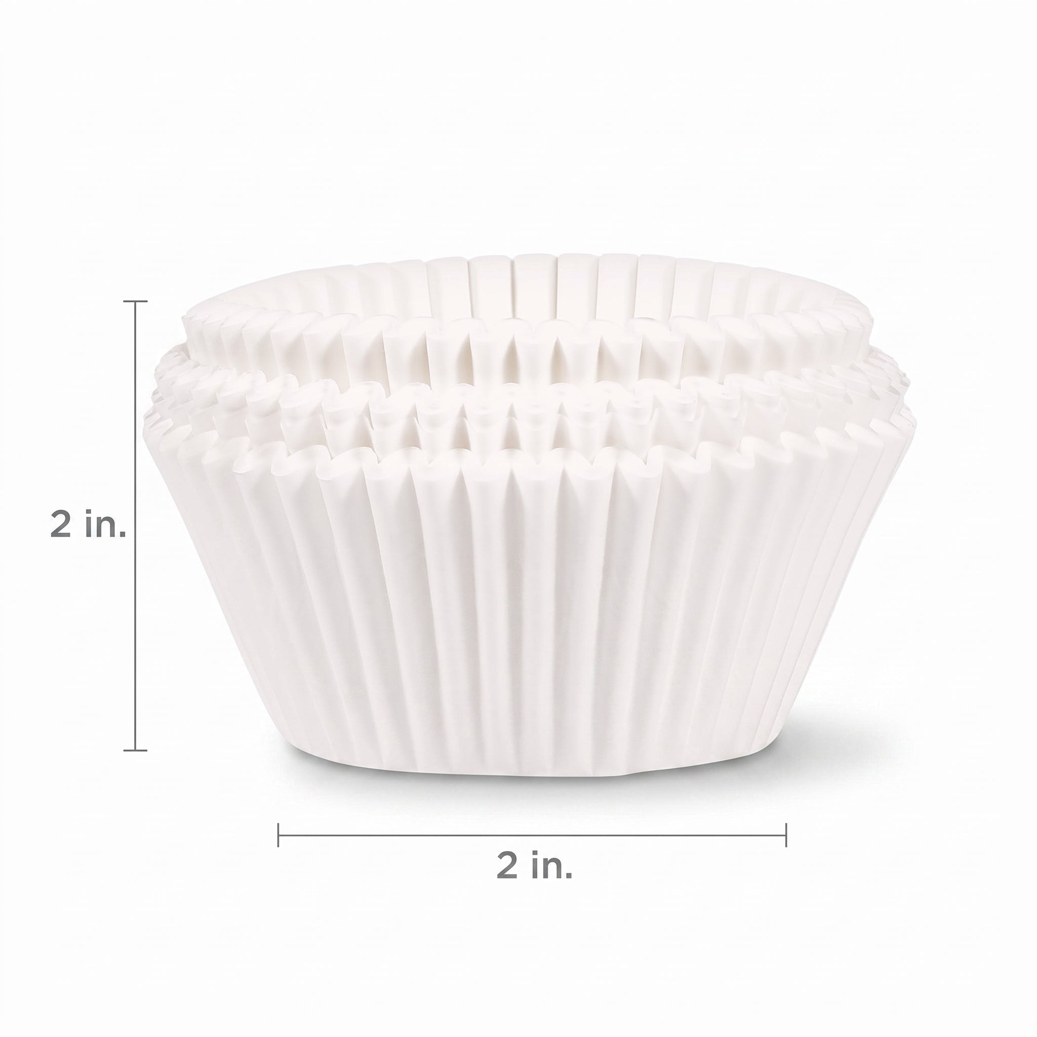 Classic White Baking Cups, 2-Inch, 75-Pack