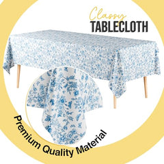 6 Pack Botanical Floral 66% Thicker Premium Table Cover | 54 in. x 108 in.