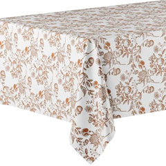 6 Pack Pomegranate Floral 66% Thicker Premium Table Cover | 54 in. x 108 in.