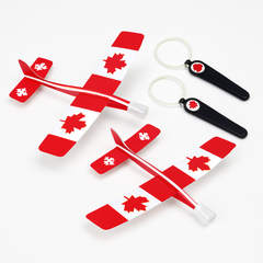 Canadian Flag Glider Toys, 2-Pack for Canada Day Celebrations