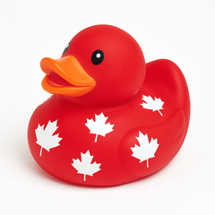 Canada Day Maple Leaf Rubber Duck Toy
