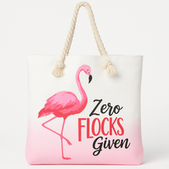 Flamingo-Themed Summer Tote Bag