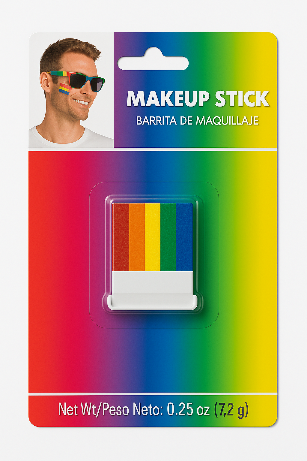 Pride Rainbow Makeup Stick - Multi-Colored Face Paint