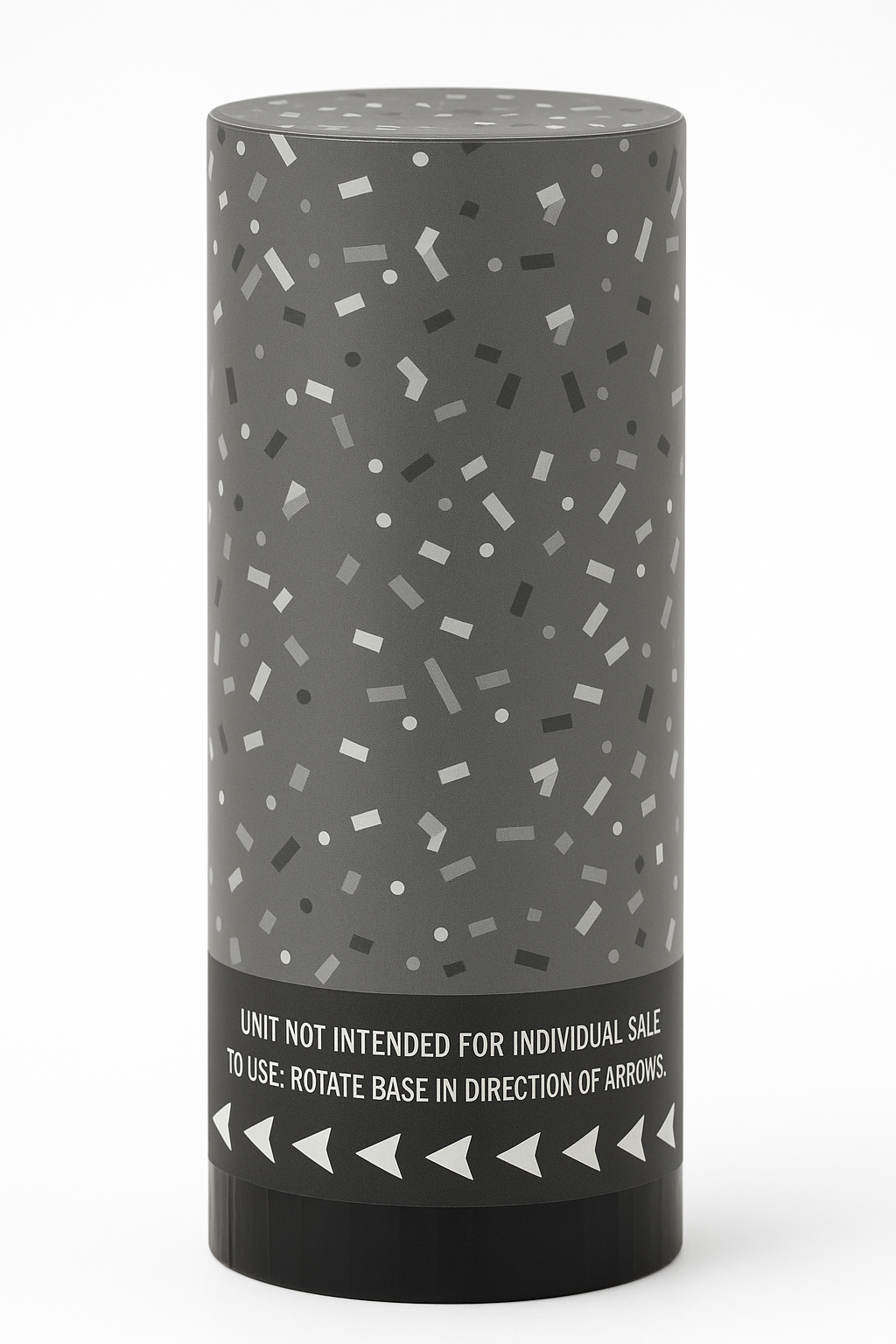 Silver Confetti Party Poppers, 3-Pack