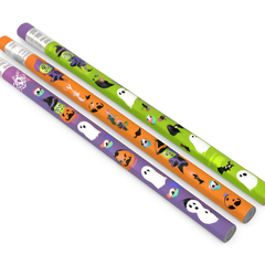 Halloween Friends Pencils, 12-Pack - Spooky Fun Designs
