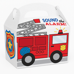 First Responders Fire Truck Treat Boxes ‚Äì 8 Pack