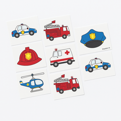 First Responders Temporary Tattoos ‚Äì 8-Pack