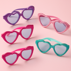 Glitter Heart-Shaped Glasses Mega Pack - 12 Count