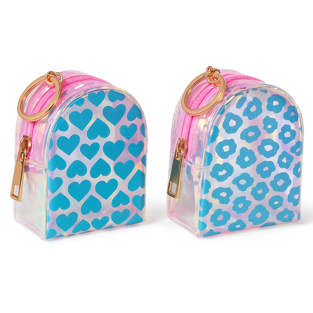 Mini Iridescent Backpack Keychain - Assorted Designs