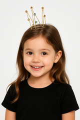 Golden Metal Crown for Kids' Birthdays