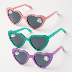 Enchanted Unicorn Glitter Sunglasses - 6 Pack Party Favors