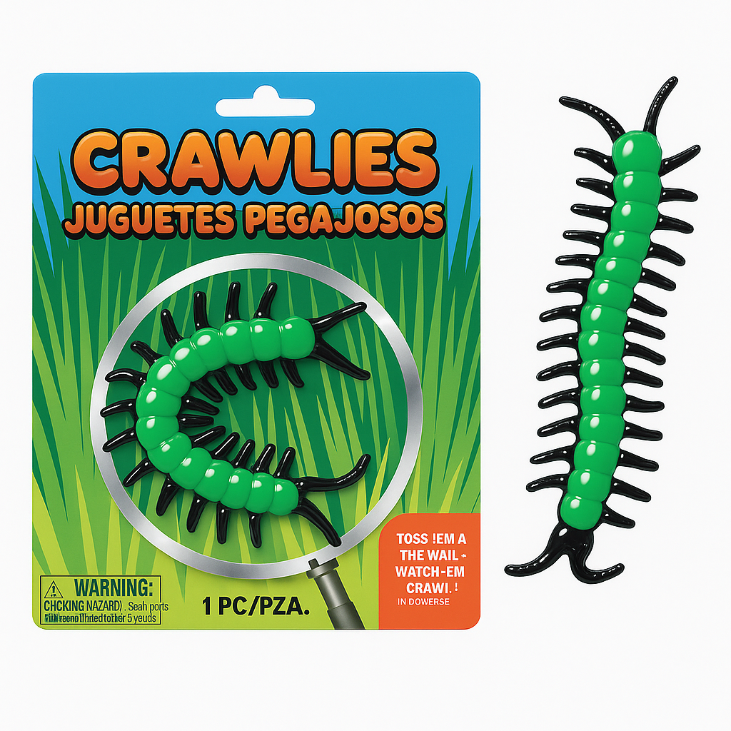 Sticky Wall-Crawling Centipede Toy