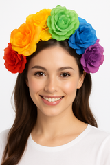 Rainbow Pride Flower Headband