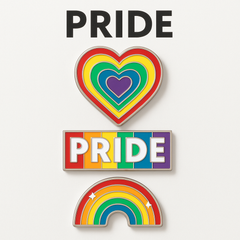 Rainbow Pride Pin Set - 3 Pack