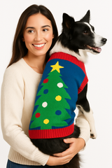 Festive Christmas Tree Sweater for Small Pets