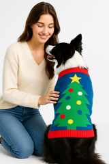 Festive Christmas Tree Pet Sweater - Medium