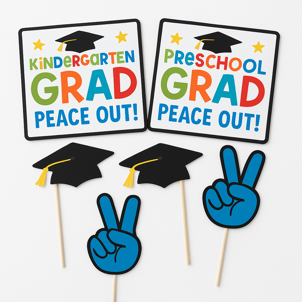 Pre-K Graduation Fun Photo Prop Kit