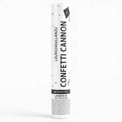 Celebration Essentials: White Confetti Cannon for Graduations