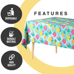 12 Pack Summer Luau Table Cover | 54 in. x 108 in.