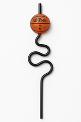 NBA Wilson Basketball Silly Straw