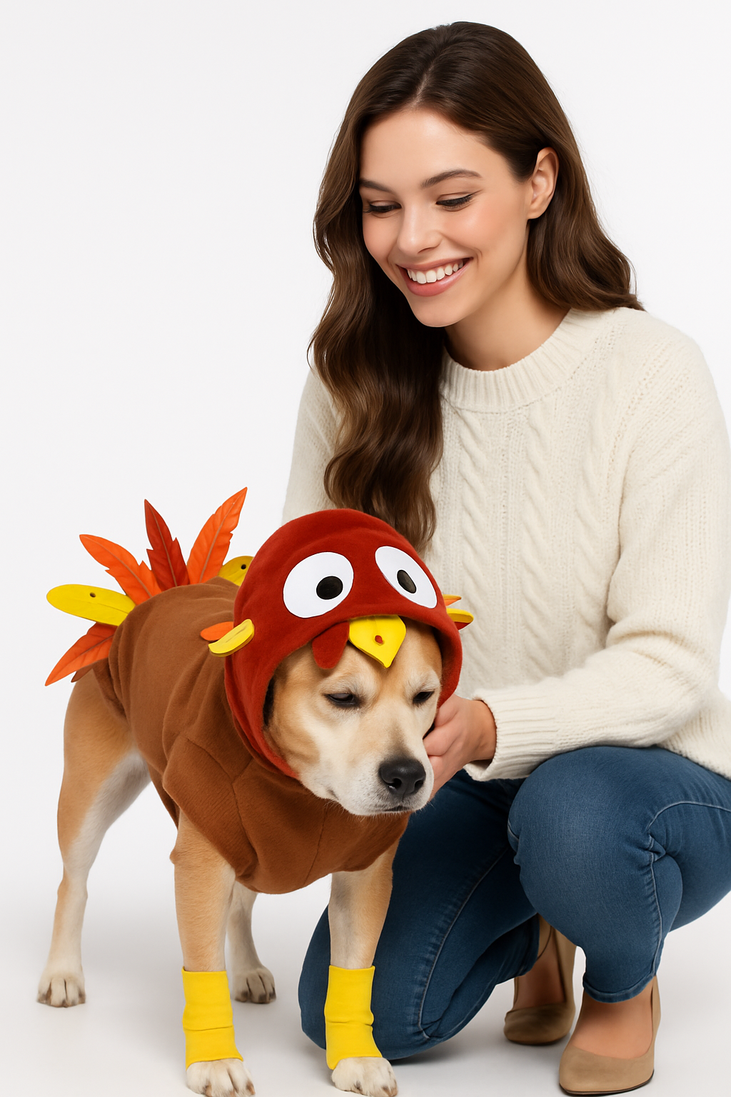 Thanksgiving Turkey Costume for Pets - Medium