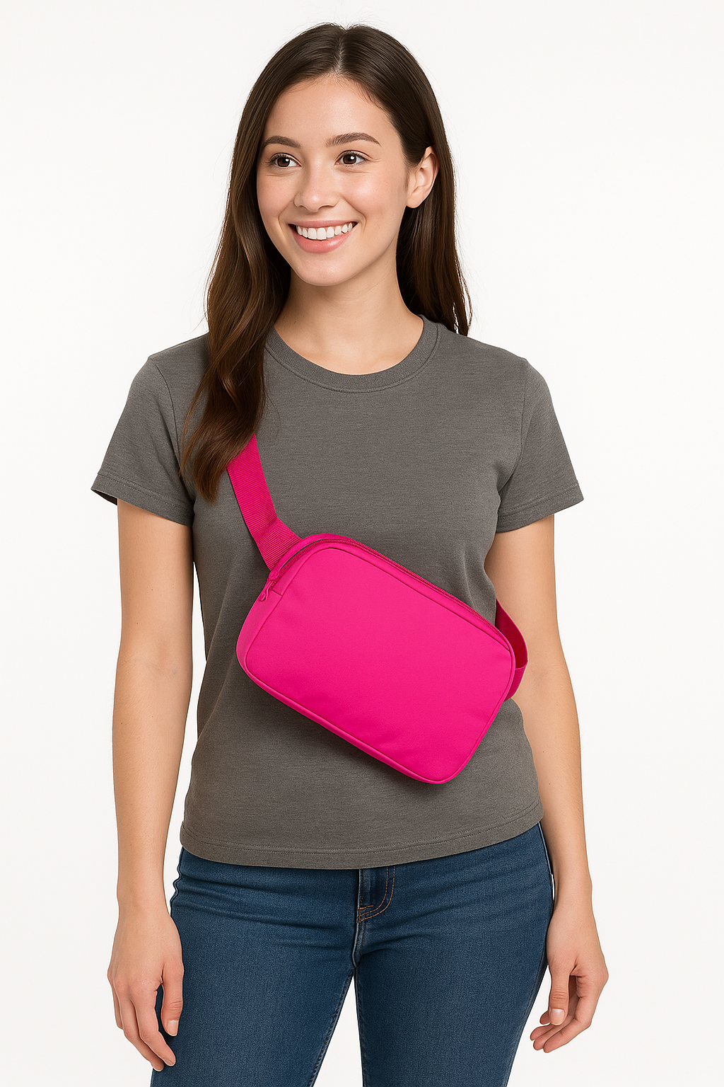 Bright Pink Team Spirit Belt Bag