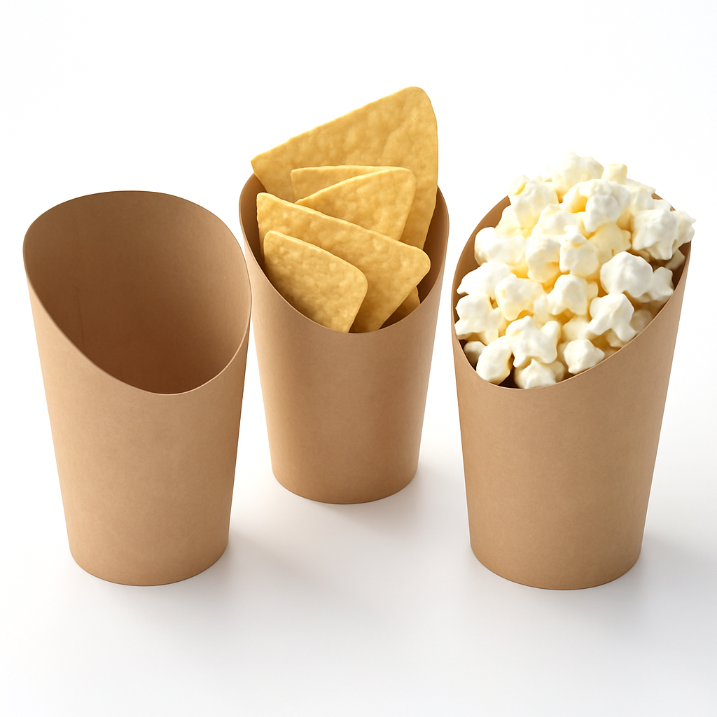 Summer BBQ Paper Snack Cups, 20-Pack