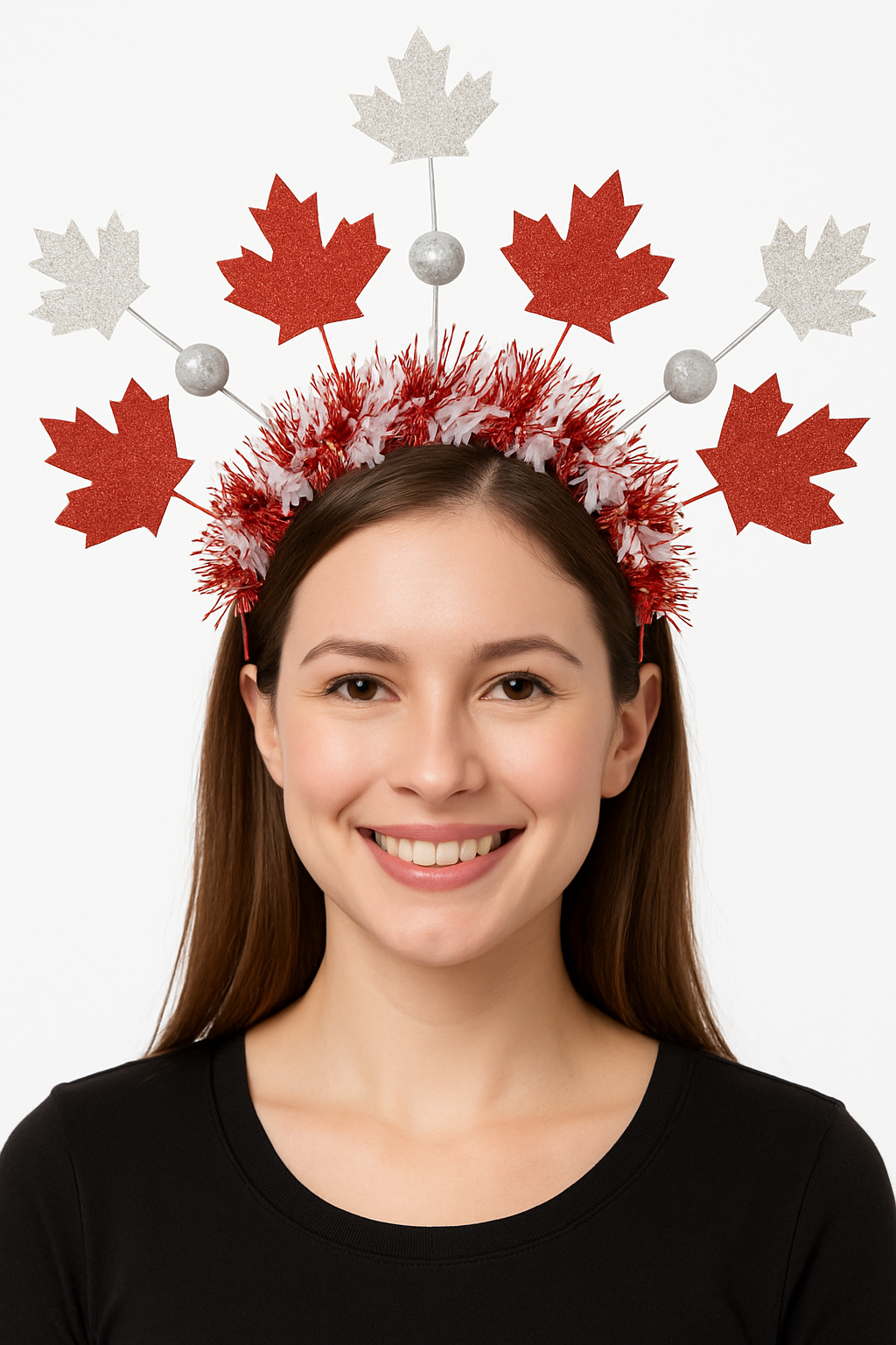 Canada Day Deluxe Tinsel Headband