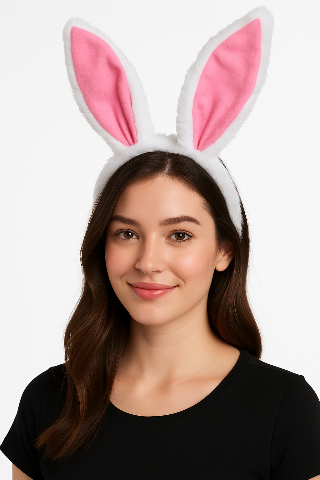 Easter Bright Pink Bunny Ears Headband