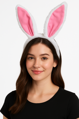 Easter Bright Pink Bunny Ears Headband